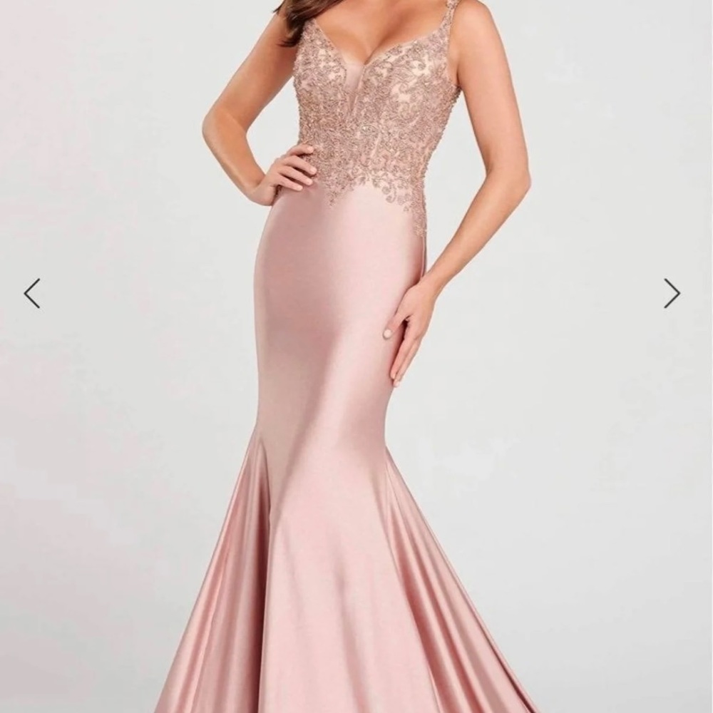 Ellie Wilde Bead Lace Corset Bodice Mermaid Gown - 00